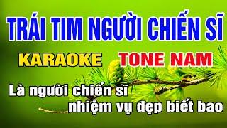 Karaoke Trái Tim Người Chiến Sĩ Tone Nam Nhạc Sống gia huy karaoke