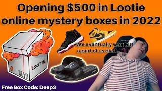 Spending $500 on Online Mystery Boxes - Lootie.com | Should you be doing this in 2022???  JORDANS