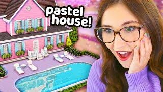 i built a house using only PASTEL COLORS in the sims 4