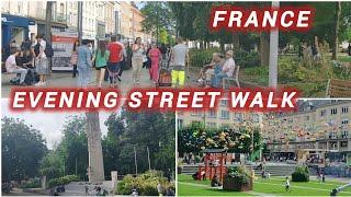 France indor city tour||amazing city centre walking tour|| France evening  walk|| living in France