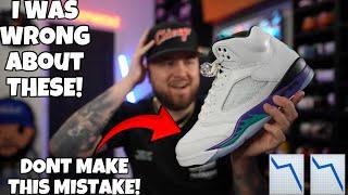 DO NOT MAKE THIS MISTAKE WHEN BUYING THE JORDAN 5 “GRAPE" I WAS WRONG THESE ARE GOING TO FLY!