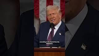 Trump addresses social security