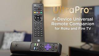 59046: GE UltraPro 4-Device Universal Remote Companion for Roku and Fire TV