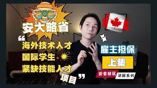 【硬核讲解】加拿大安省移民系列第4集[上]：什么样的雇主和工作符合安省雇主担保的要求？OINP之海外技术人才项目| 国际学生项目| 紧缺技能类项目