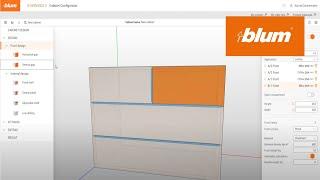 Cabinet Configurator – How do I customise the layout of fronts? | Blum