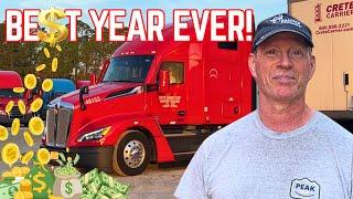 How much MONEY a Truck Driver Made in One Year | Crete Carrier