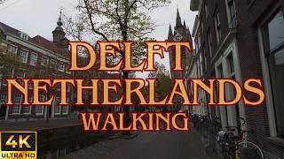  Delft, Netherlands Walking Tour in 4K | Autumn Afternoon