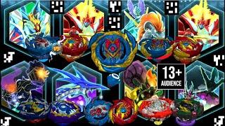 SURGE! BRAVE VALTRYEK V6 vs SUPER HYPERION H6 -KOLOSSAL HELIOS H6-CURSE SATOMB S6 Beyblade Burst App