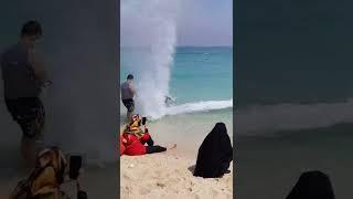 Beach Walk ️ IRAN KISH ISLAND People, Sea & Fun + Happy Music #shorts | KishWalk