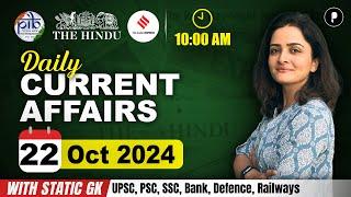 22 October Current Affairs 2024 | Daily Current Affairs | Current Affairs Today