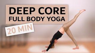 FULL BODY YOGA with Core Focus - 20 Minute Home Yoga Workout!