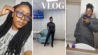 Canada Vlog #2 braiding my hair myself |Cold winter morning, walking to school, meet my classmates