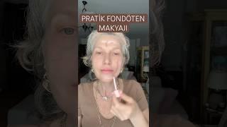 PRATİK YOK GİBİ GÖRÜNEN FONDÖTEN MAKYAJI. Marka göründüğü için #reklam #makeup #beauty #viral