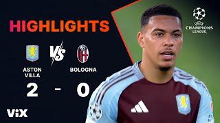 Aston Villa vs. Bologna - Game Highlights | UEFA Champions League 2024/25 | ViX