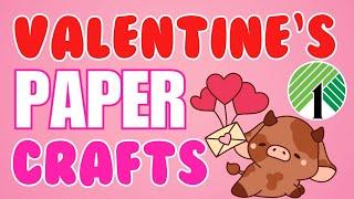 GENIUS  Valentine's Day Paper Crafts | Dollar Tree DIY Crafts