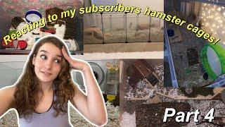 Reacting to My Subscribers Hamster Cages Part 4!