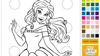 Online Coloring Games For Kids - Disney Princess Coloring Games