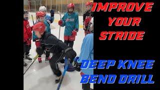 Hockey Stride Drill - Deep Knee Bend