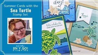 Fun Handmade Cards for Summer with the Sea Turtle Stamp Set and Patterned Paper