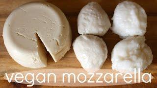 VEGAN MOZZARELLA // Recipe & Taste Test w/ Plantriotic