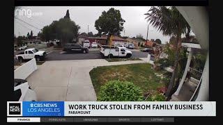 Plumbing truck stolen from family business while on the job in Paramount