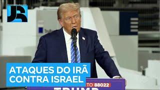 Eleições nos EUA: Donald Trump e Kamala Harris comentam ataque do Irã contra Israel