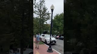 Washington DC Walking along the street not far from the US Capitol