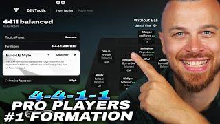 EA FC 25 THE NEW PRO PLAYERS FORMATION 4-4-1-1 TUTORIAL (BEST DEFENSE & ATTACK) META TACTIC & ROLES