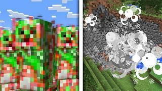 Minecraft, But Creepers EXPLODE 50X BIGGER...