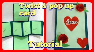 ।। TWIST AND POP CARD #cardforscrapbook #twistandpopupcard #NidhiSinghofficial