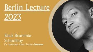 Wolfson's 2023 Berlin Lecture - Dr Nathaniel Adam Tobias Coleman