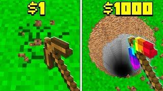 1 TL KAZMA VS 1000 TL KAZMA  - Minecraft