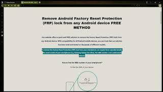 Samsung Galaxy A14 Bypass FRP   Unlock Galaxy A14 Remove google account