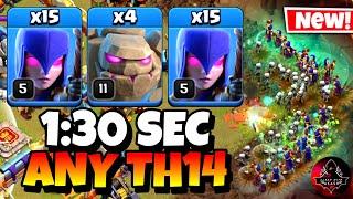 Epic Strategy! TH14 Zap Quake Witch is the Easiest TH14 Attack Strategy in Clash of Clans