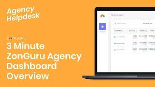 3 Minute ZonGuru Agency Dashboard Overview