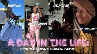 vlog: a day in the life | hair appt, pedicure, brand shoot, girl talk ft. healing