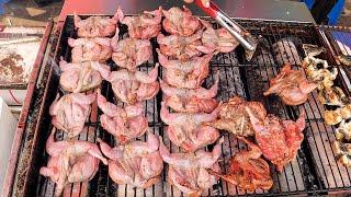 어르신들 줄서서 먹는 5일장 포장마차!! 메추리구이!!! / Grilled quail - korean street food