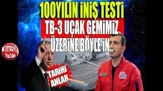 SELÇUK BAYRAKTAR DÜĞMEYE BASTI! TB-3 uçak gemimize inişine ramak kala, işte o muhteşem anlar..