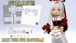 HOW TO MAKE YOUR OWN ROBLOX CLOTHES ON MOBILE SUPER EASY!