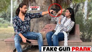 Fake G-U-N Proposing Prank On Cute Girl ️ Part 15 | Epic Reactions 