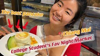 Vlog｜Trying Thai Street Food in Chiangmai Night Market - Is it good?