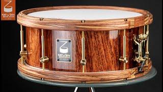 Seven Six Drum Company's 6x14 100% Bubinga and Jatoba Custom Snare Drum w/ Bubinga & Zebrawood Hoops