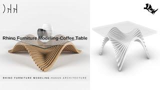 Rhino Furniture Modeling-Parametric Coffee Table