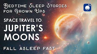 Bedtime Sleep Stories |  Space Travel to Jupiter 's Moons 🪐 | Sleep Story for Grown Ups Edutainment