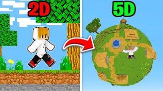 From 2D to 3D to 4D to 5D in Minecraft PE ( Tagalog )