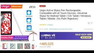 Uogic JT11 Capacitive Android pen review on Redmi 9T, Chuwi Hipad, Teclast P20HD, GalaxyA51