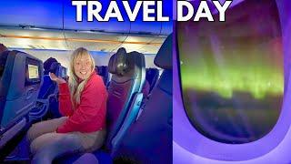 TRAVEL DAY: Flying from Orlando to JFK to London! Northern Lights, Airports, Planes & More!