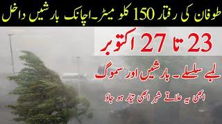 Rain Gust Winds and Hailstorm expected in upper areas| Smog update| Pakistan Weather forecast