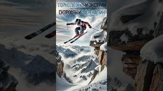 Skiing extreme speed and adrenaline! #Skiing #extreme