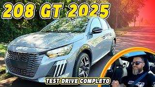 PEUGEOT 208 GT 1 0 TURBO 2025 - Test Drive Completo e Tudo Que Você Precisa Saber Sobre o Hatch!